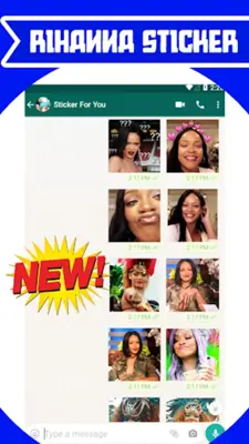 Rihanna Stickers for Whatsapp android App screenshot 0